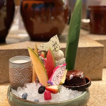Zuma - dessert - fruits, ice cream, lava cake - Japanese Near Me - Hong Kong, HK Zuma - dessert - fruits, ice cream, lava cake - Japanese Near Me - Hong Kong, HK