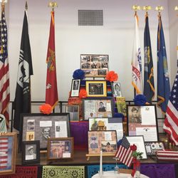 The Mexican Heritage Center - Amazing Dia de Los muertos altar in honor of war veterans