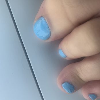 Ciel Nail Lounge - Polish ran due to it being watered down - while I watched! - Nail Salons Near Me - Irving, Texas