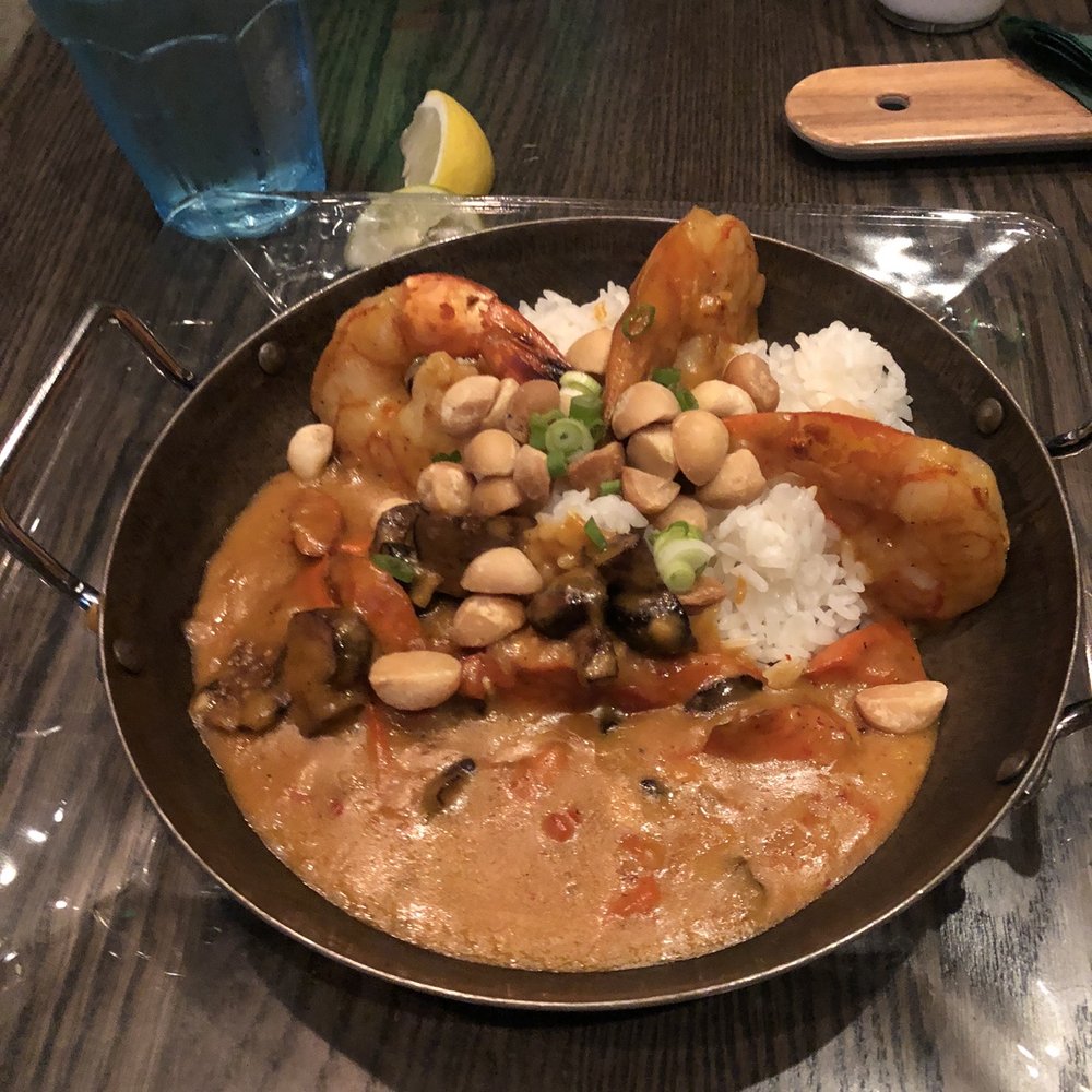 Glass House - Spiced red curry shrimp - New American Near Me - Cambridge, Massachusetts Glass House - Spiced red curry shrimp - New American Near Me - Cambridge, Massachusetts