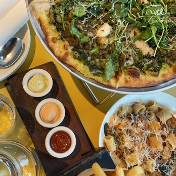 Wildseed - belga fries, green forest pizza, rigatoni bolognese - Vegan Near Me - San Francisco, California Wildseed - belga fries, green forest pizza, rigatoni bolognese - Vegan Near Me - San Francisco, California