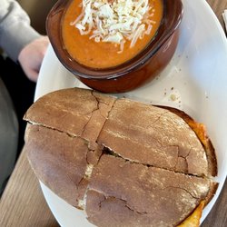 Jason's Deli - Grilled Cheese (telera bread) & Tomato Soup Combo