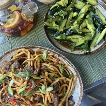 Laghman Express - Fried dried noodles and cucumber salad - Halal Near Me - Alpharetta, Georgia Laghman Express - Fried dried noodles and cucumber salad - Halal Near Me - Alpharetta, Georgia