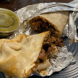 Los Amigos Taqueria - Inside of classic burrito.