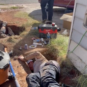 Slicks - Slicks fixing a pipe underneath my sidewalk - Handyman Near Me Slicks - Slicks fixing a pipe underneath my sidewalk - Handyman Near Me