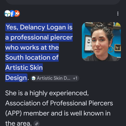 Artistic Skin Design & Body Piercing - Delancey Logan!