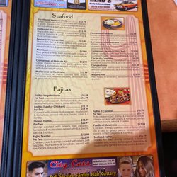 El Cazador Express - Menu