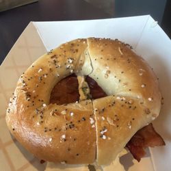 B&B Bagel - Everything with bacon and scallion cream cheese
