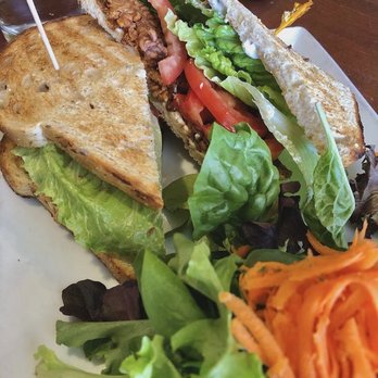 Lovin Spoonfuls Vegan Restaurant - BLT sandwich with salad - Vegan Near Me - Tucson, Arizona Lovin Spoonfuls Vegan Restaurant - BLT sandwich with salad - Vegan Near Me - Tucson, Arizona