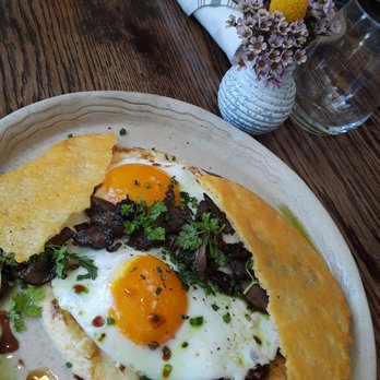 Esther's Kitchen - Mushroom polenta brunch dish - Italian Near Me - Las Vegas, Nevada