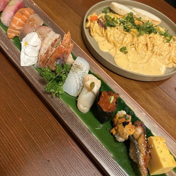 Tsukiyo Sushi - Sushi Set Dinner and Uni cream pasta - Sushi Bars Near Me - Westminster, California Tsukiyo Sushi - Sushi Set Dinner and Uni cream pasta - Sushi Bars Near Me - Westminster, California