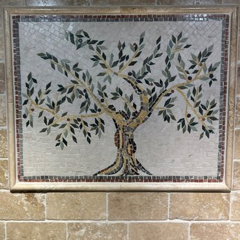MS Custom Tile - The mosaic and surrounding tile after sealing. - Flooring Near Me