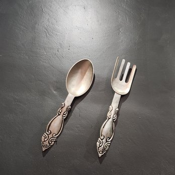 Bhan Thai Lao Kitchen - Huge fork and spoon decor on the wall - Thai Near Me - Vacaville, California