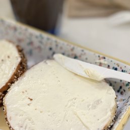 Everything Bagel with CreamCheese Everything Bagel with CreamCheese