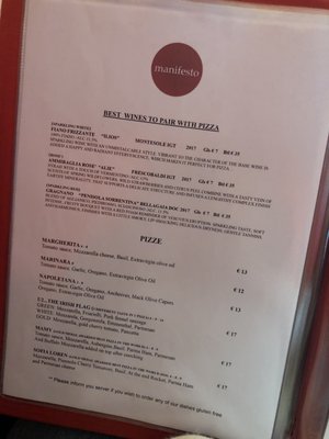 Menu photo 1 Manifesto Dublin, D Menu photo 1 Manifesto Dublin, D