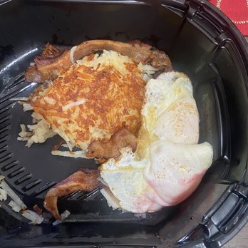 IHOP - Strawberry syrup leaked into the plate underneath it - Breakfast & Brunch Near Me - Moreno Valley, California