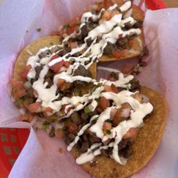 Asada crispy tacos