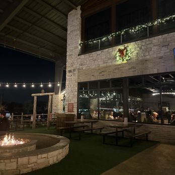 Marty B's - Fire pit for s'mores at front entrance The upstairs is a venue for concerts - Tex-Mex Near Me - Bartonville, Texas Marty B's - Fire pit for s'mores at front entrance The upstairs is a venue for concerts - Tex-Mex Near Me - Bartonville, Texas