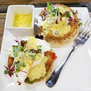 CRAFTkitchen - Crab cake benedict with lemon caper sauce - New American Near Me - Henderson, Nevada