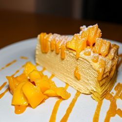 Mango Mango Dessert - Mango mille crepe cake (@joeynht)