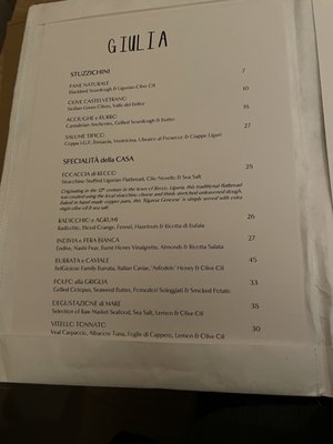 Menu photo 6 Osteria Giulia Toronto, ON Menu photo 6 Osteria Giulia Toronto, ON