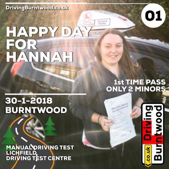 Driving Burntwood - Passed in Lichfield from Burntwood - Driving Schools Near Me - Cannock, STS