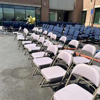 Superior Fabric Cleaners - 200+ Church Chairs Cleaned/Sanitized - Carpet Cleaning Near Me