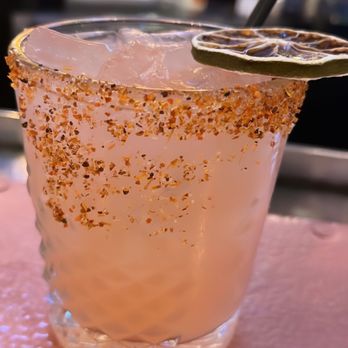 The District Lounge - Spicy Watermelon Margarita - New American Near Me - Orange, California