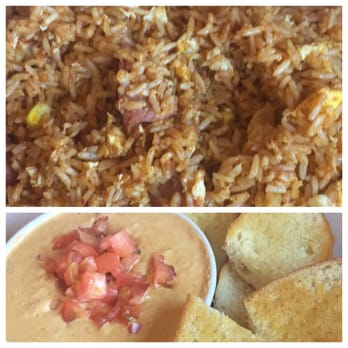 CR Surf & Turf - For the App I had a dip paired perfectly with lightly toasted garlic bread & dinner I had their Fried rice with crawfish and sausage. - Seafood Near Me - Cedar Park, Texas CR Surf & Turf - For the App I had a dip paired perfectly with lightly toasted garlic bread & dinner I had their Fried rice with crawfish and sausage. - Seafood Near Me - Cedar Park, Texas