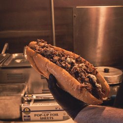 Cheesesteak sandwich from Big Jim's Roast Beef, in Pacific Beach