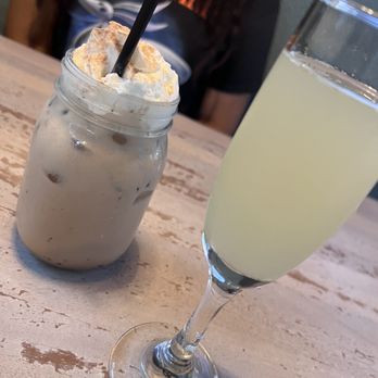 Toast Kitchen & Bar - Mexican Hot Chocolate and guava mimosa - Breakfast & Brunch Near Me - Brea, California Toast Kitchen & Bar - Mexican Hot Chocolate and guava mimosa - Breakfast & Brunch Near Me - Brea, California
