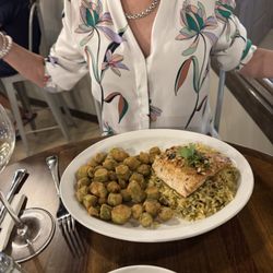 Angus Grille - Salmon and Okra