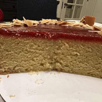 Draeger's Market - Inside of raspberry almond cake - Grocery Near Me - San Mateo, California Draeger's Market - Inside of raspberry almond cake - Grocery Near Me - San Mateo, California