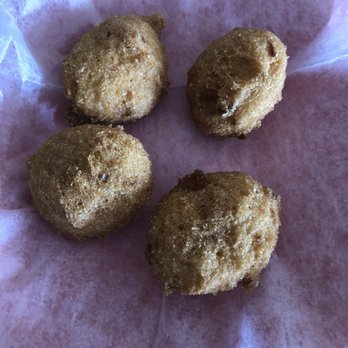 Robinson's Seafood - Hush puppies with the soup - Seafood Near Me - Cedar Key, Florida