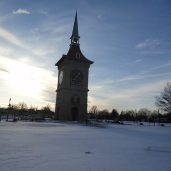 Muensterberg Plaza & Clock Tower - The beautiful Clock Tower rises up against the winter sky. - Landmarks & Historical Buildings Near Me - Berne, Indiana Muensterberg Plaza & Clock Tower - The beautiful Clock Tower rises up against the winter sky. - Landmarks & Historical Buildings Near Me - Berne, Indiana
