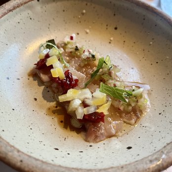 Little Donkey - Striped Bass Sashimi - Tapas/Small Plates Near Me - Cambridge, Massachusetts