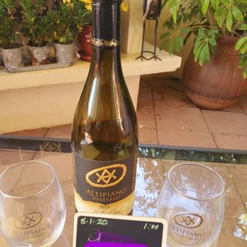 Altipiano Vineyard & Winery - We were able to keep the glasses and the bottle. - Wineries Near Me - Escondido, California