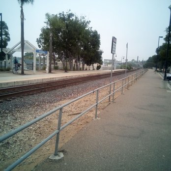 Encinitas Coaster Station - For the train station this is one path that should have a fence that keeps people off the tracks . - Public Transportation Near Me - Encinitas, California Encinitas Coaster Station - For the train station this is one path that should have a fence that keeps people off the tracks . - Public Transportation Near Me - Encinitas, California