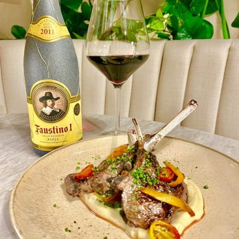Amavi - Australian Lamb Chops with celery puree and carrots - Mediterranean Near Me - New York, New York