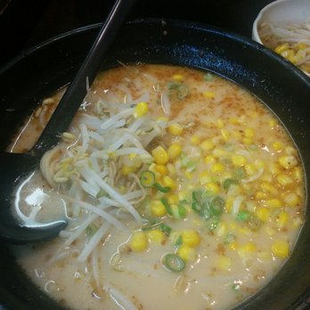 Ajisen Ramen - Beef teppanyaki ramen. Comes with bean sprouts, green onions, and corn - Ramen Near Me - Toronto, Ontario Ajisen Ramen - Beef teppanyaki ramen. Comes with bean sprouts, green onions, and corn - Ramen Near Me - Toronto, Ontario