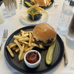 Cheeseburger and Mac and cheese Cheeseburger and Mac and cheese