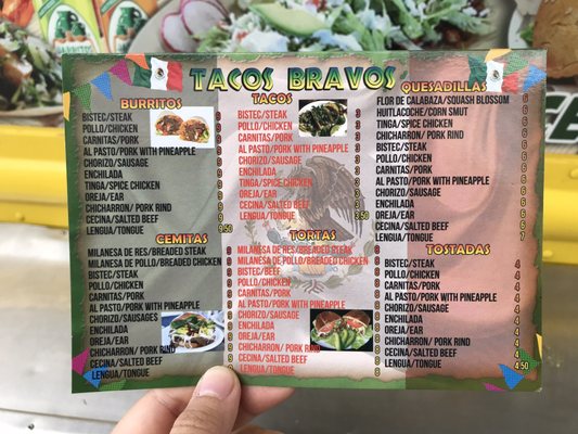 Menu photo 2 Tacos Bravos Flushing, NY