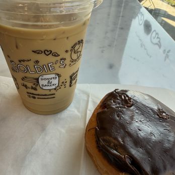 Goldie's Donuts & Bakery - Cookie butter latte Custard chocolate donut - Donuts Near Me - Cleveland, Ohio Goldie's Donuts & Bakery - Cookie butter latte Custard chocolate donut - Donuts Near Me - Cleveland, Ohio