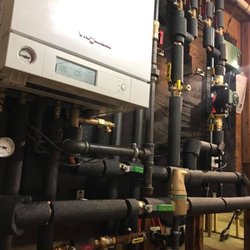 CJ's Plumbing & Heating Specialists - Viessmann Vitodens 100 High Efficiency Boiler and Domestic Hot Water.