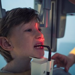Island Kids Dentistry - Handsome boy having his dental treatment at our clinic in Victoria, BC.