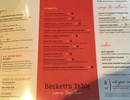 Menu photo 6 Beckett's Table Phoenix, AZ