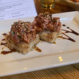 Crispy rice Ahi
