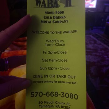 Wabash - Information - Bars Near Me - Tamaqua, Pennsylvania Wabash - Information - Bars Near Me - Tamaqua, Pennsylvania