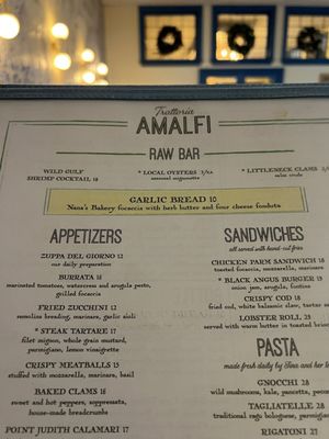 Menu photo 4 Trattoria Amalfi Mystic, CT