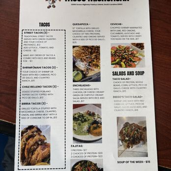 Tacos Michoacan - Menu - Mexican Near Me - Pawleys Island, South Carolina